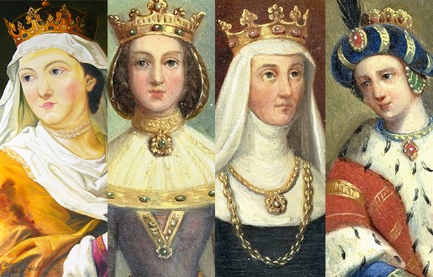 Królowa Jadwiga, Królowa Anna Cylejska, Królowa Elżbieta Granowska, Królowa Sonka (Zofia) Holszańska