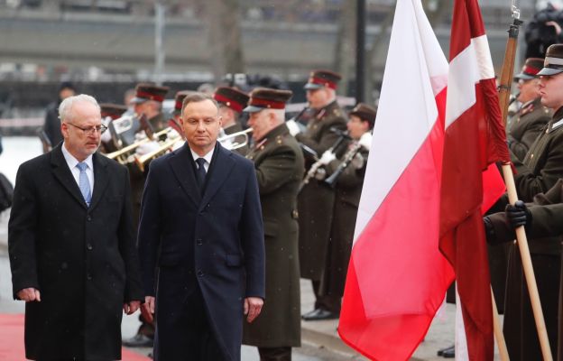 Kancelaria Prezydenta: Andrzej Duda przyznał prezydentowi Łotwy Order Orła Białego