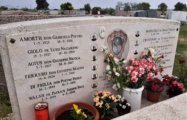 Grób ks. Amortha na rzymskim cmentarzu Laurentino