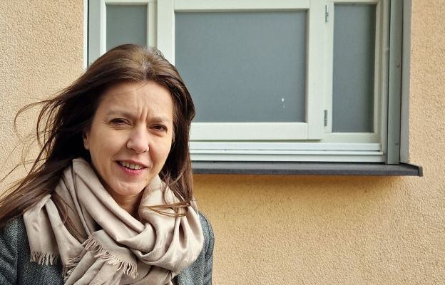 Aneta Kołodziejczyk, prezes Centrum Wolontariatu, przy Oknie Życia 