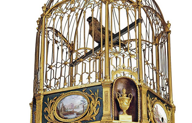 O godz. 15 o zegarze w kształcie klatki z ptakiem  i pozytywką, autorstwa Pierre’a Jaquet-Droza, opowie Małgorzata Grąbczewska, z-ca dyrektora ds. muzealnych