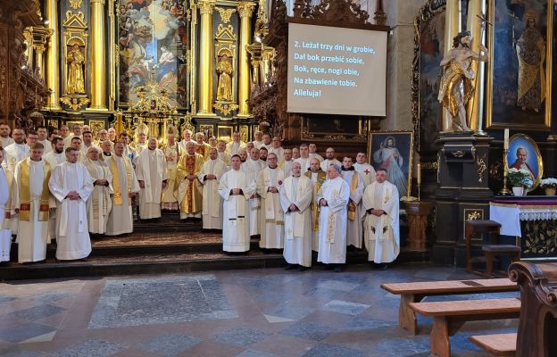 Kapłani biorący udział w rekolekcjach