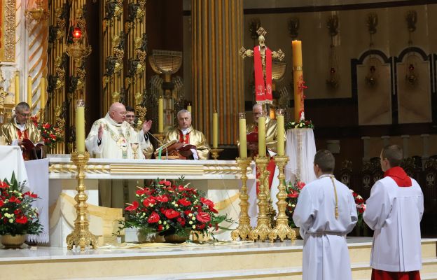 Mszę św. celebrował biskup włocławski  Krzysztof Wętkowski