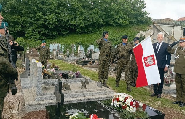 Uroczystości przy grobie kpt. Jana Borkowskiego