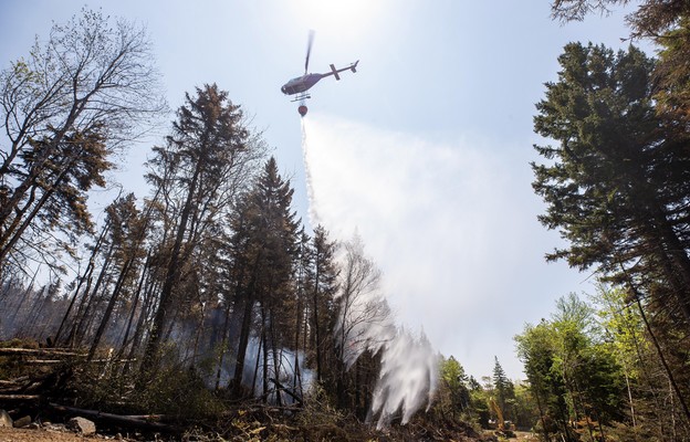 Kanada/ Pożary pustoszą lasy na zachodzie i wschodzie kraju, w Kolumbii Brytyjskiej i Quebecu