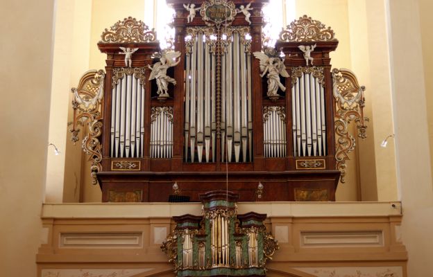 Ponadstuletnie organy znajdujące się w kościele Wniebowzięcia NMP i Św. Jakuba Starszego.