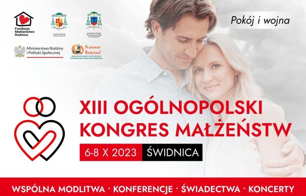 Zaproszenie na XIII Ogólnopolski Kongres Małżeństw  w Świdnicy