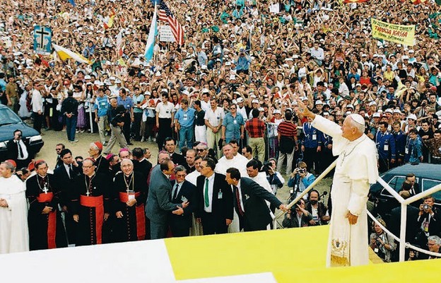 Jan Paweł II na Jasnej Górze w 1991 r.