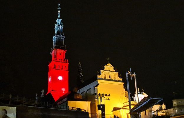 Jasna Góra w RedWeek – wieża zostanie dziś podświetlona na czerwono