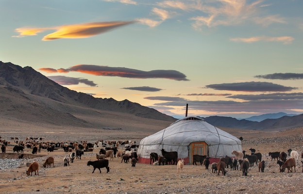 Typowy krajobraz
zachodniej Mongolii