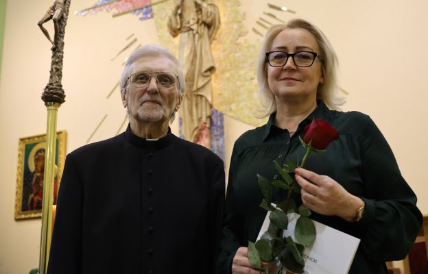 Ks. kan. Tadeusz Farys i Pani Violetta Leńska