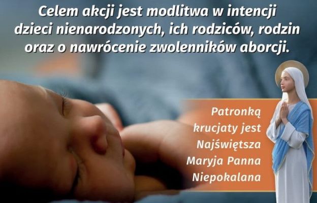 Krucjata w obronie życia rusza już w Środę Popielcową