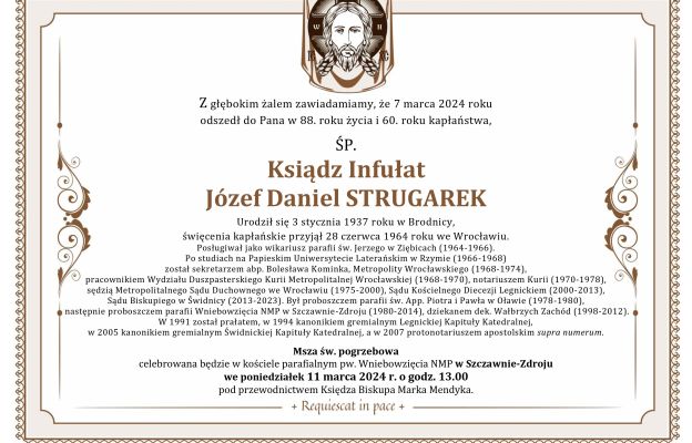 Klepsydra ks. inf. Józef Strugarek