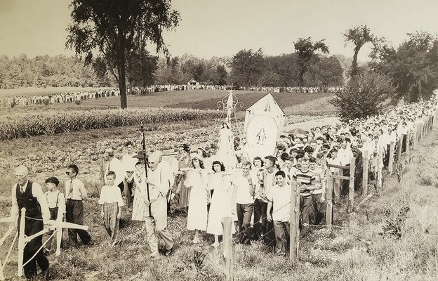 Procesja przez pola, 15 sieprnia 1954 r.