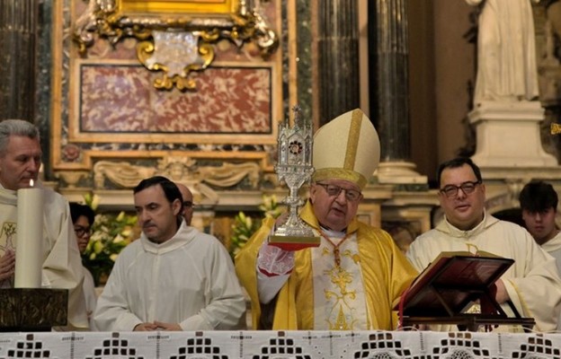 Kard. Stanisław Dziwisz w swoim rzymskim kościele tutularnym - Bazylice Santa Maria del Popolo