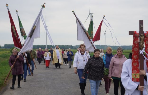 Mieszkańcy Lusiny w błagalnej procesji