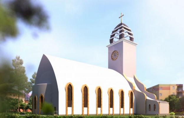 Projekt nowego kościoła św. Jana Pawła II w Kaliszu