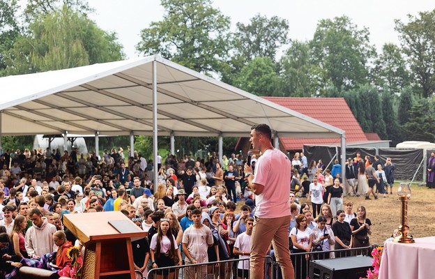Jednym z gości festiwalu był ewangelizator Marcin Zieliński