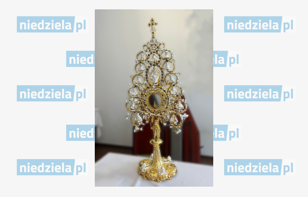 Monstrancja – srebro, złoto, odlew, kameryzowanie, grawerowanie, cyzelowanie. Wykonana przez Leonharda Wildera, Wiedeń, ok. 1662 rok. Odrestaurowana w 2025 roku w Płocku.